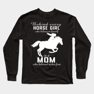 Horse Girl Horse Mom Gift Long Sleeve T-Shirt